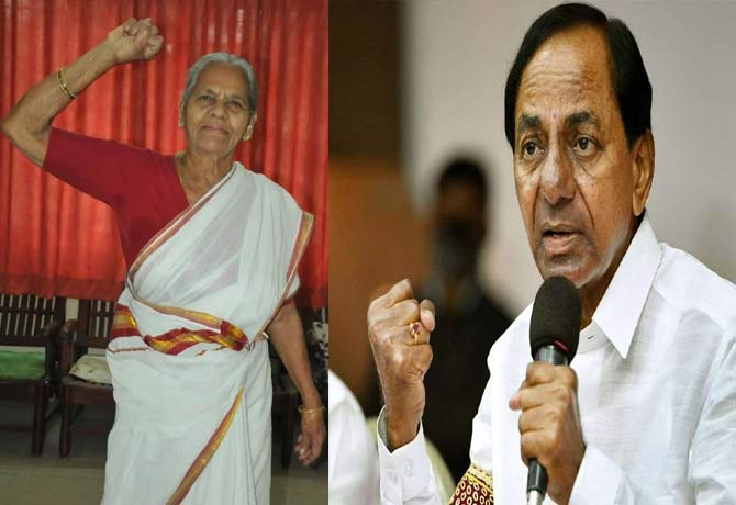 CM KCR deep condolence on Mallu swarajyam passed away