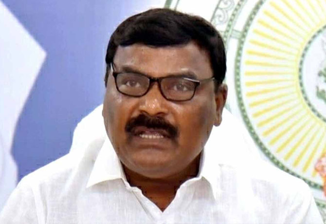 AP Minister injured in road accident in Vijayawada