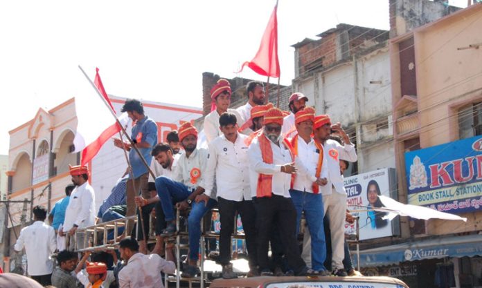 MLA Jagga Reddy at Sevalal Maharaj jayanti rally