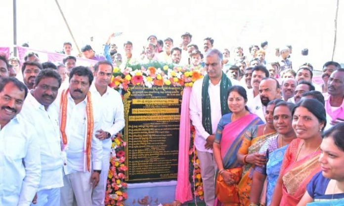 Minister Harish laid foundation stone for 100-bed hospital