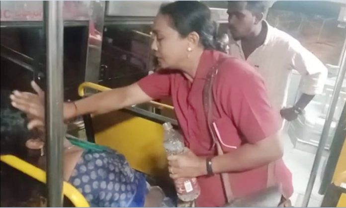 Narsampeta depot woman conductor who showed humanity