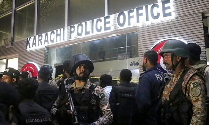 Terrorist attack on police office in Karachi... 9 people killed