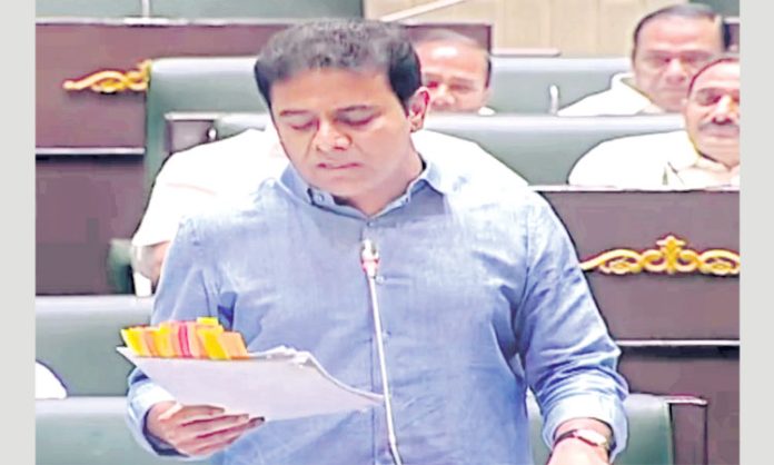 Minister KTR reacted sharply to criticism of opposition