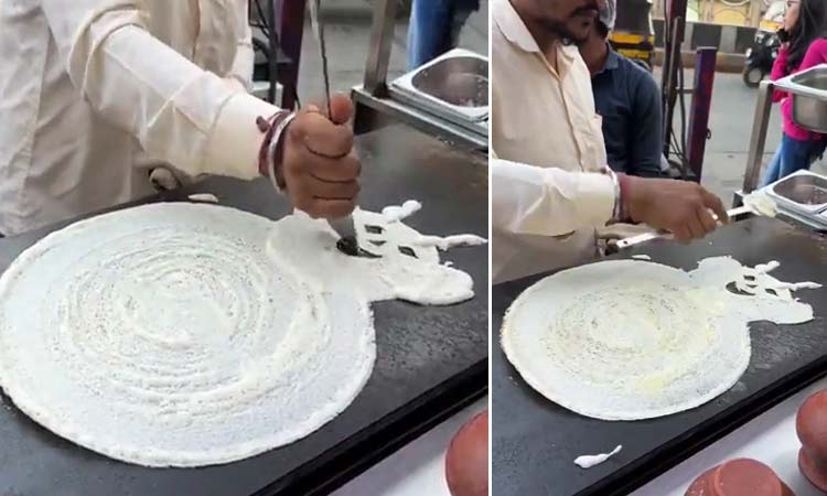 Street Food Vendor Artistic Dosa Making Goes Viral