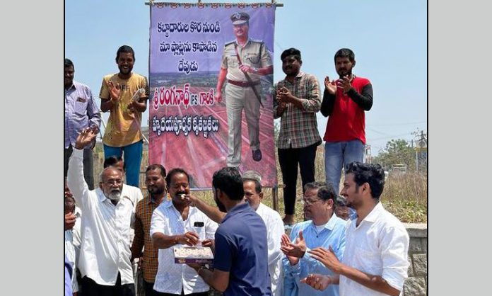 Poor people pooja to Warangal CP