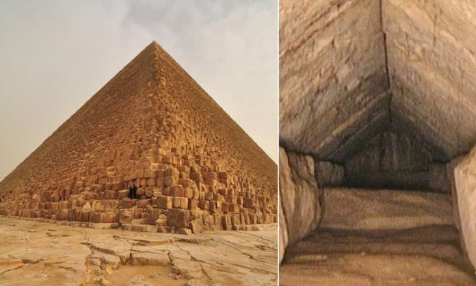 Hidden Corridor inside of Egypt Pyramid