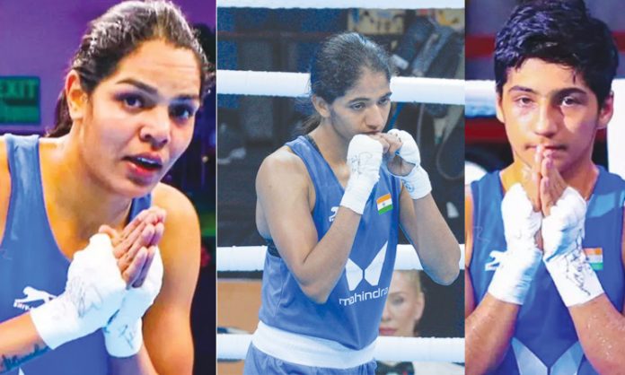 World Women's Boxing Championship.. Neetu Manju Preeti in prequarters