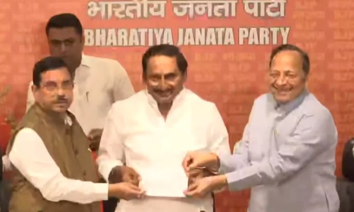 Kiran kumar reddy join in BJP