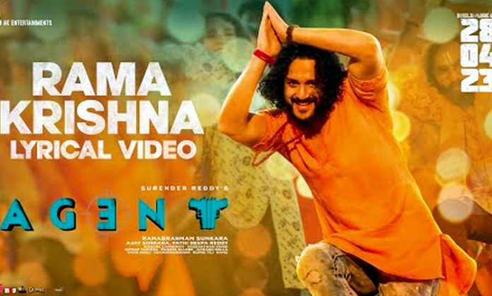 Rama Krishna Lyrical Song from AGENT Movie