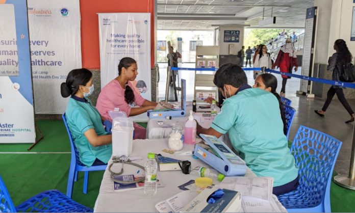 Emergency medical services for passengers at Ameerpet Metro Station