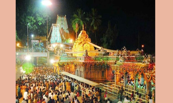 Abhishekam of Srisailam mallanna is suspended