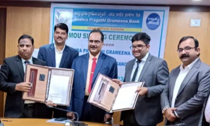 bajaj allianz general insurance and AP grameena bank tie up