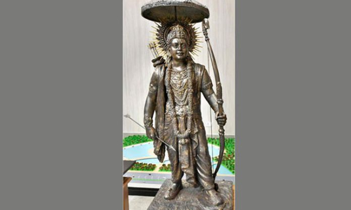 Lord Sri Rama statue to be look like as kodandapani in Ayodhya