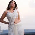 Shraddha das white saree photos