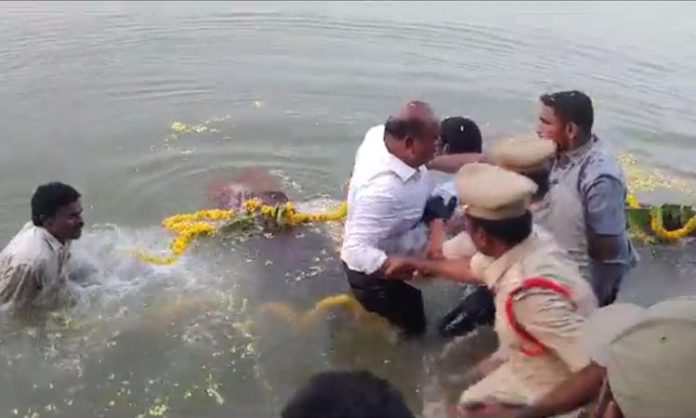 Gangula Kamalakar escaped from boat accident