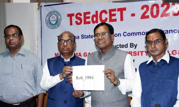 TSEdCET results released by chairman Limbadri