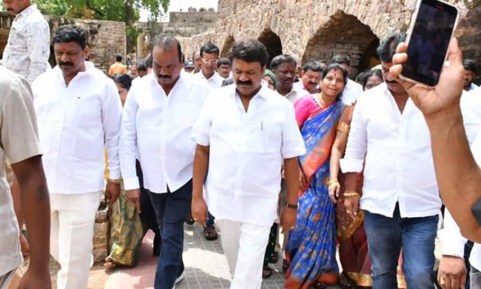 Talasani Review at Golconda Fort on Bonalu Festival