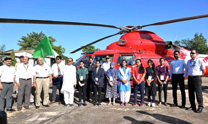 Chhattisgarh SSC toppers fly in helicopter