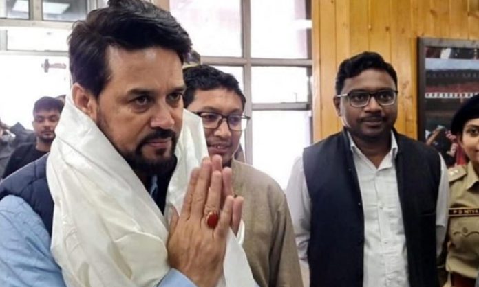 Anurag Thakur appeals with folded hands