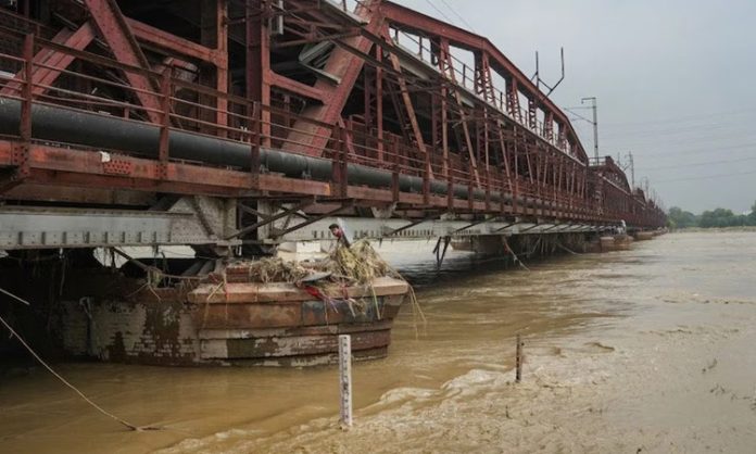 Delhi Yamuna River Breaches Danger Mark Again