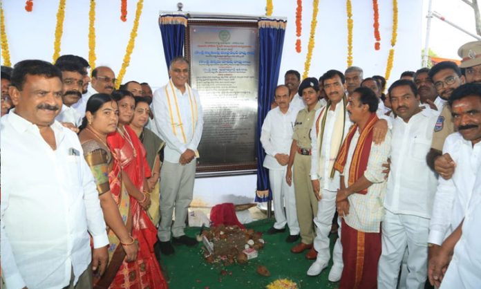 Foundation stone for two police stations in Siddipet