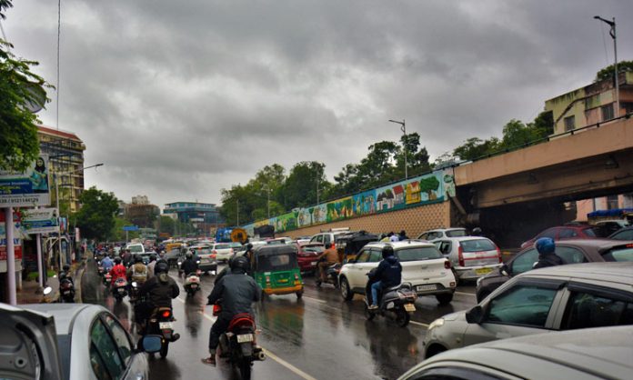 It is raining continuously in Hyderabad