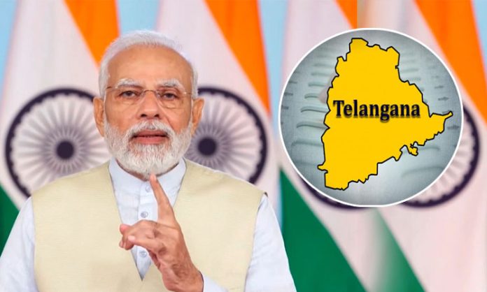 Telangana plays crucial role in India development Says PM Modi