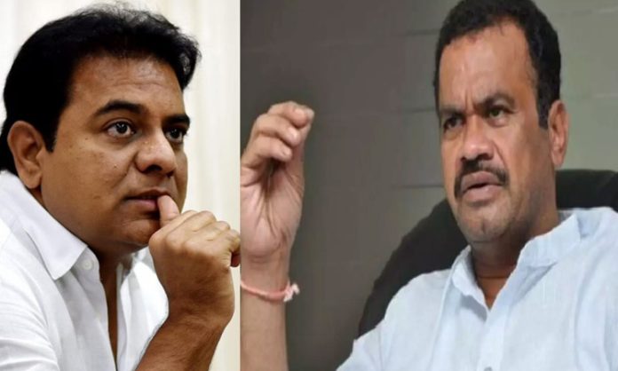 Komatireddy venkat reddy vs KTR