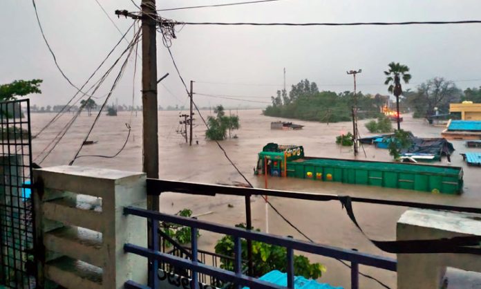 Heavy Rain in Bhupalpally District