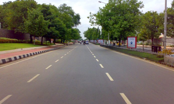 Raj bhavan road in hyderabad