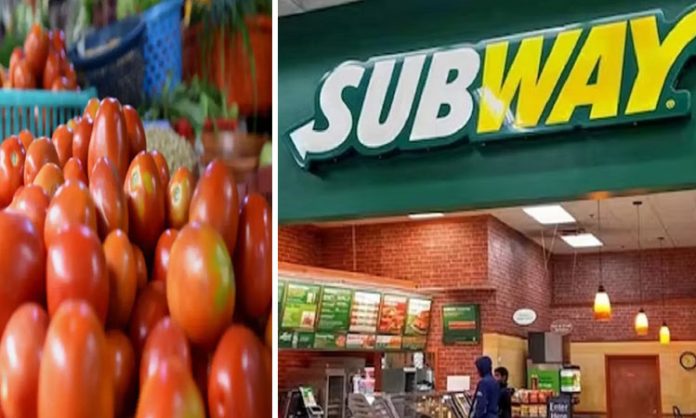 Subway removes Tomato from Menu