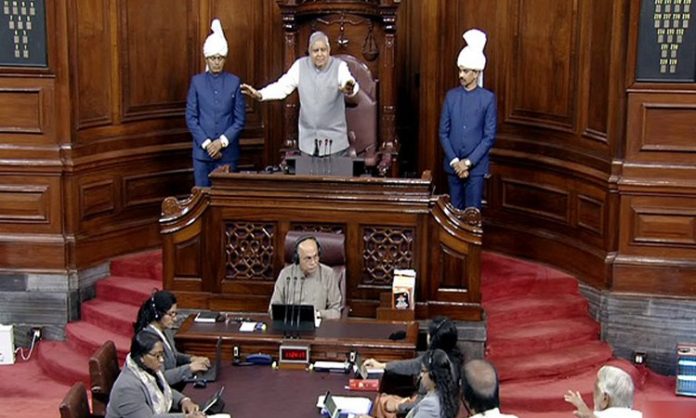 Rajya Sabha were adjourned