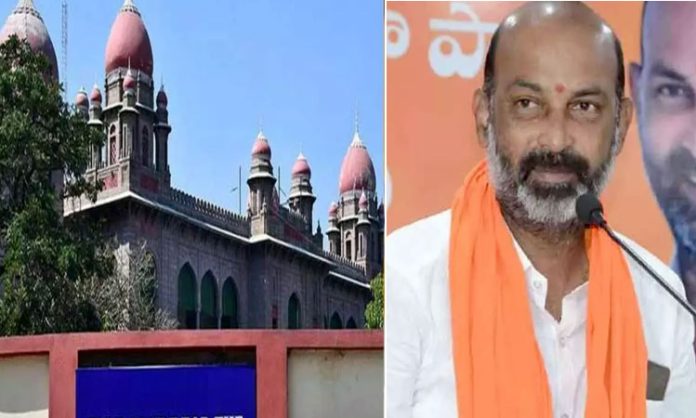 High Court serious on Bandi Sanjay over Gangula Election Dispute