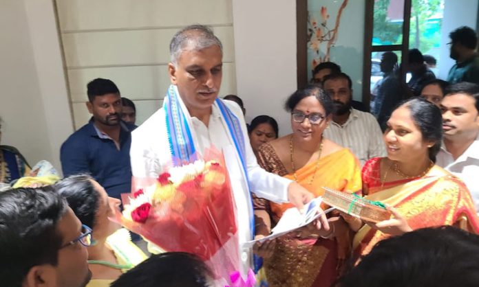 Gurukula teachers thanked Harish Rao