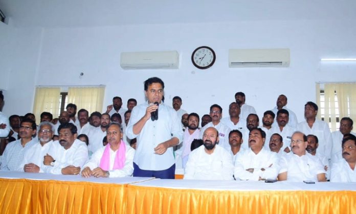 We should win three seats in Janagama district: KTR