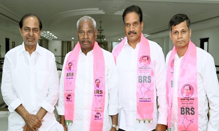 Former Medak district TDP president AK. Gangadhar Rao joined BRS