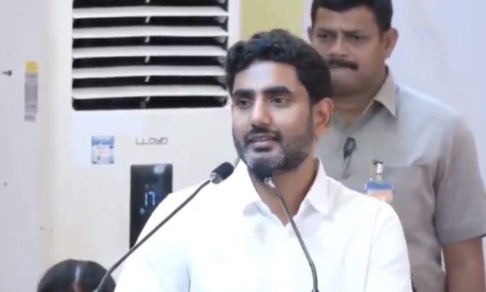 Nara Lokesh shed tears for Chandrababu