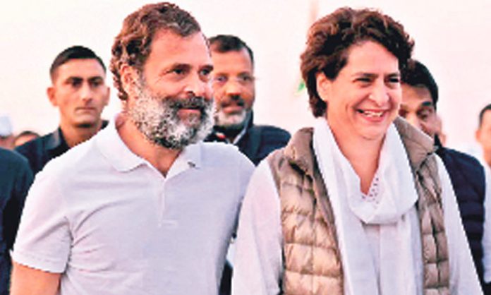 Rahul and Priyanka for the state today