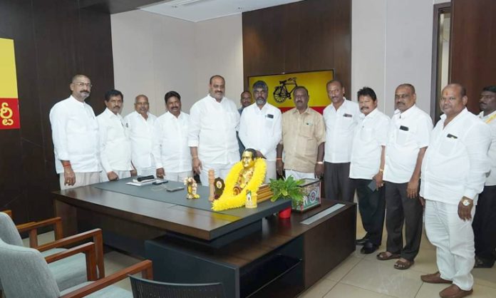 Telangana TDP leaders met AP TDP President