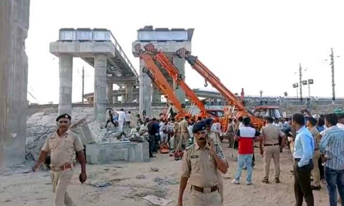 Man Killed after Under Construction Flyover Collapsed in Gujarat