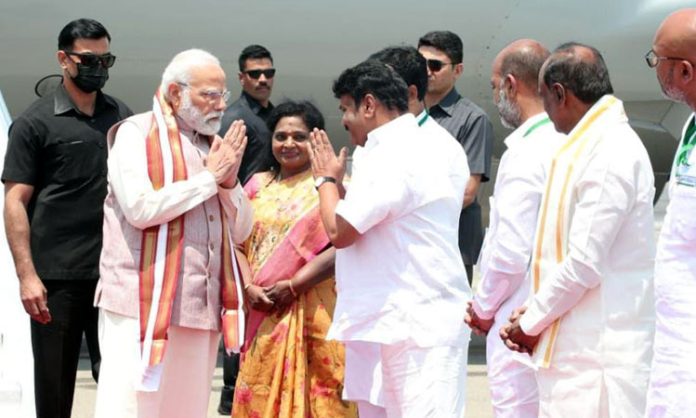 Talasani Srinivas Yadav to welcome to PM Modi