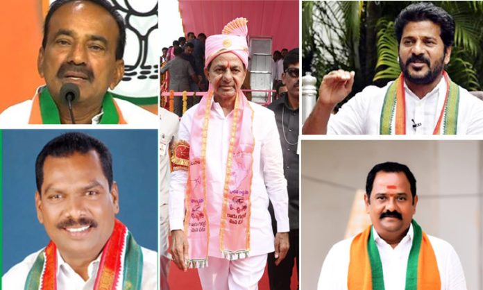 KCR is leading in gajwel and Kamareddy seats