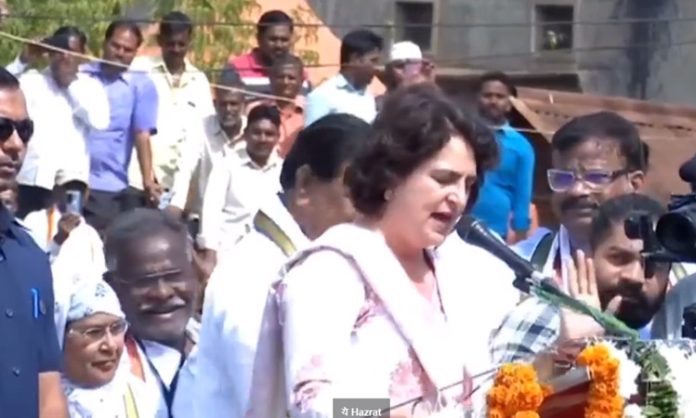 Priyanka gandhi fire on BRS and BJP