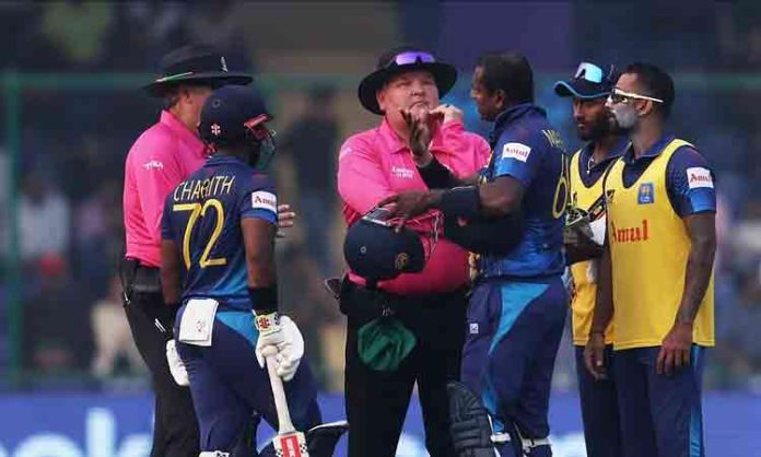 Angelo Mathews becomes first person to get 'timed out'