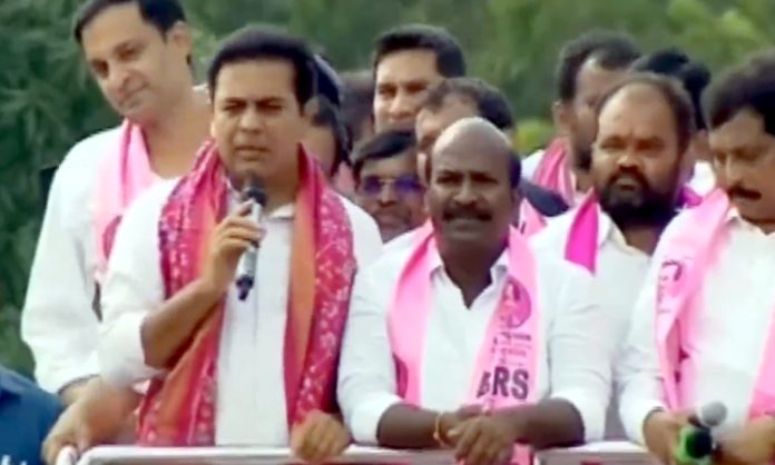 KTR Road Show at Chityala in Nakrekal