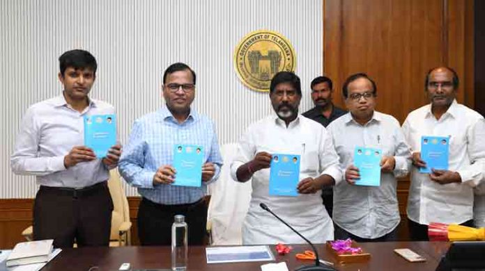 Telangana State at a Glance was unveiled by Deputy CM Bhatti Vikramarka