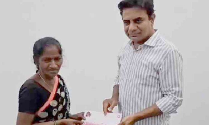 KTR financial assistance to poor student