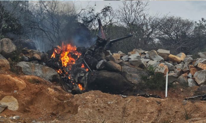 Aeroplane crashed in Medak