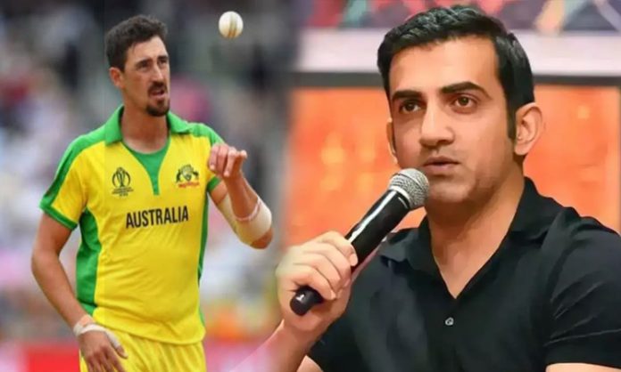 Gambhir's key comments on KKR Signed Starc