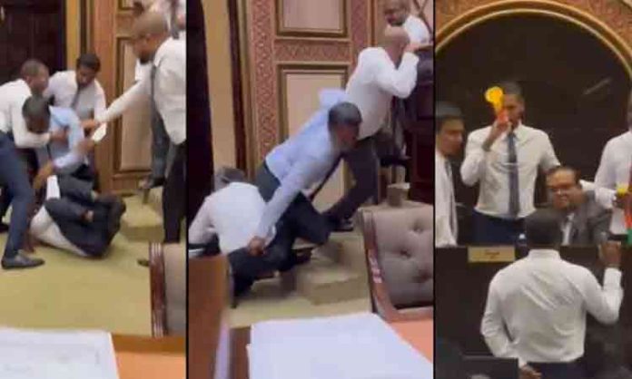 Ruckus in Maldives Parliament